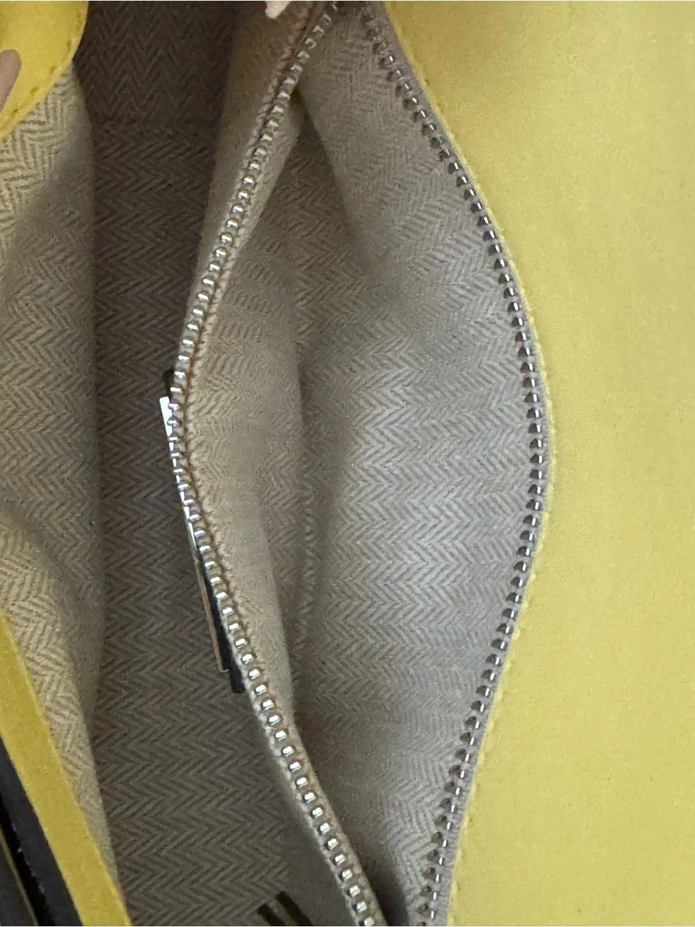 Tory Burch Yellow Woven Leather Chain Crossbody Bag